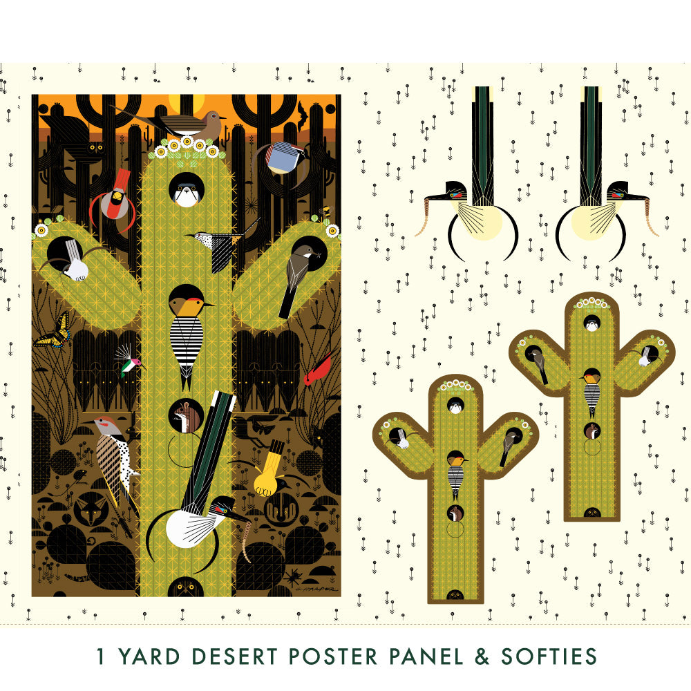 The Desert Poster and Softies Panel | Charley Harper