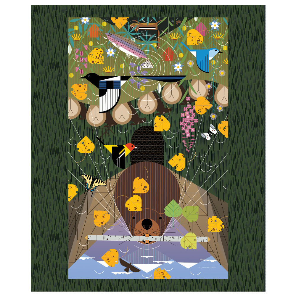 Rocky Mountains Main Poster Panel | Charley Harper