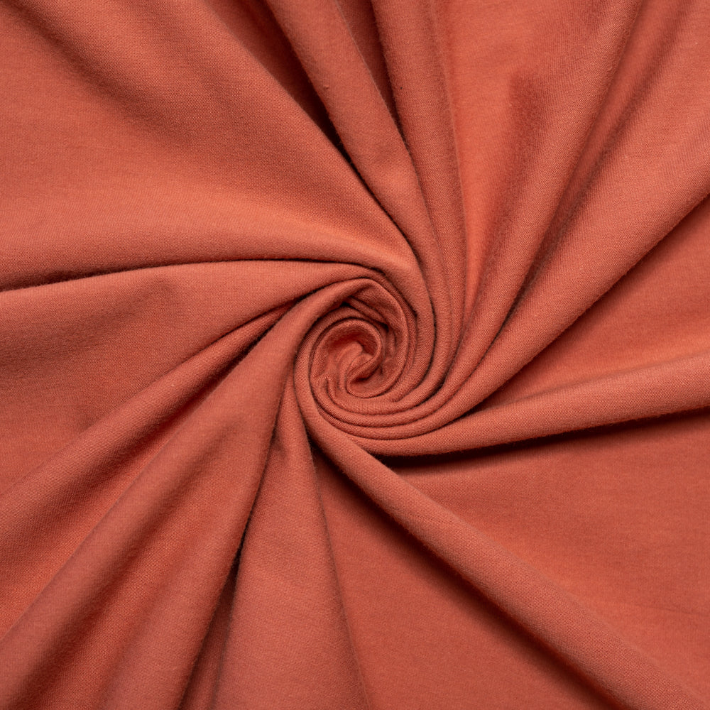 1yd 33&quot; Solid Apricot Brandy | Jersey Knit | Birch