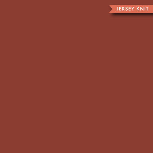 Solid Brick | Jersey Knit | Birch