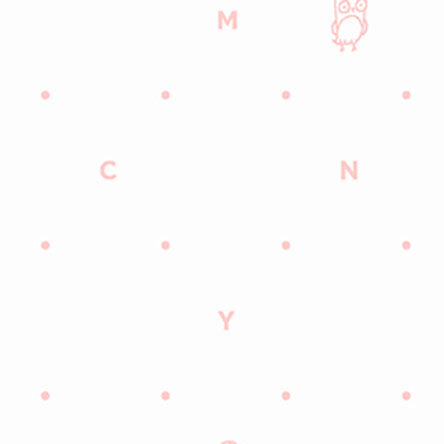 Tiny Pink Letters and Dots on White | Clothworks