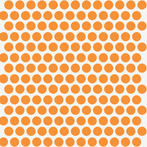 2yd 34&quot; Dots Cream on Orange Yellow | Birch